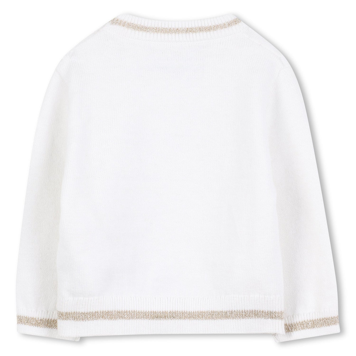 Baby Knitted Sweater and Leggings Set with Gold Signature Detail Karl Lagerfeld Kids