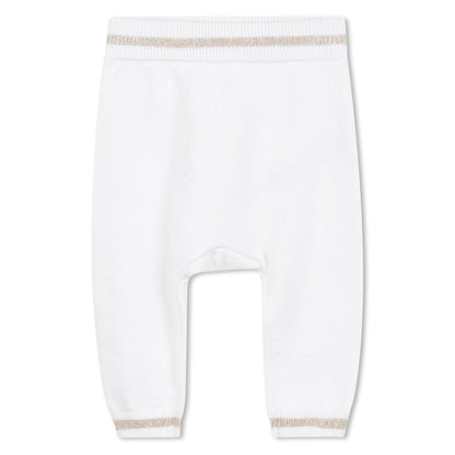 Baby Knitted Sweater and Leggings Set with Gold Signature Detail Karl Lagerfeld Kids