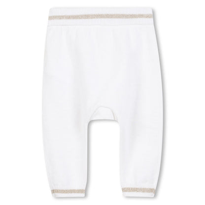 Baby Knitted Sweater and Leggings Set with Gold Signature Detail Karl Lagerfeld Kids