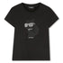 Short Sleeve T-Shirt with Choupette Motif, Black Karl Lagerfeld Kids