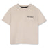Kids beige short sleeve t-shirt with bold back graphic print Karl Lagerfeld Kids