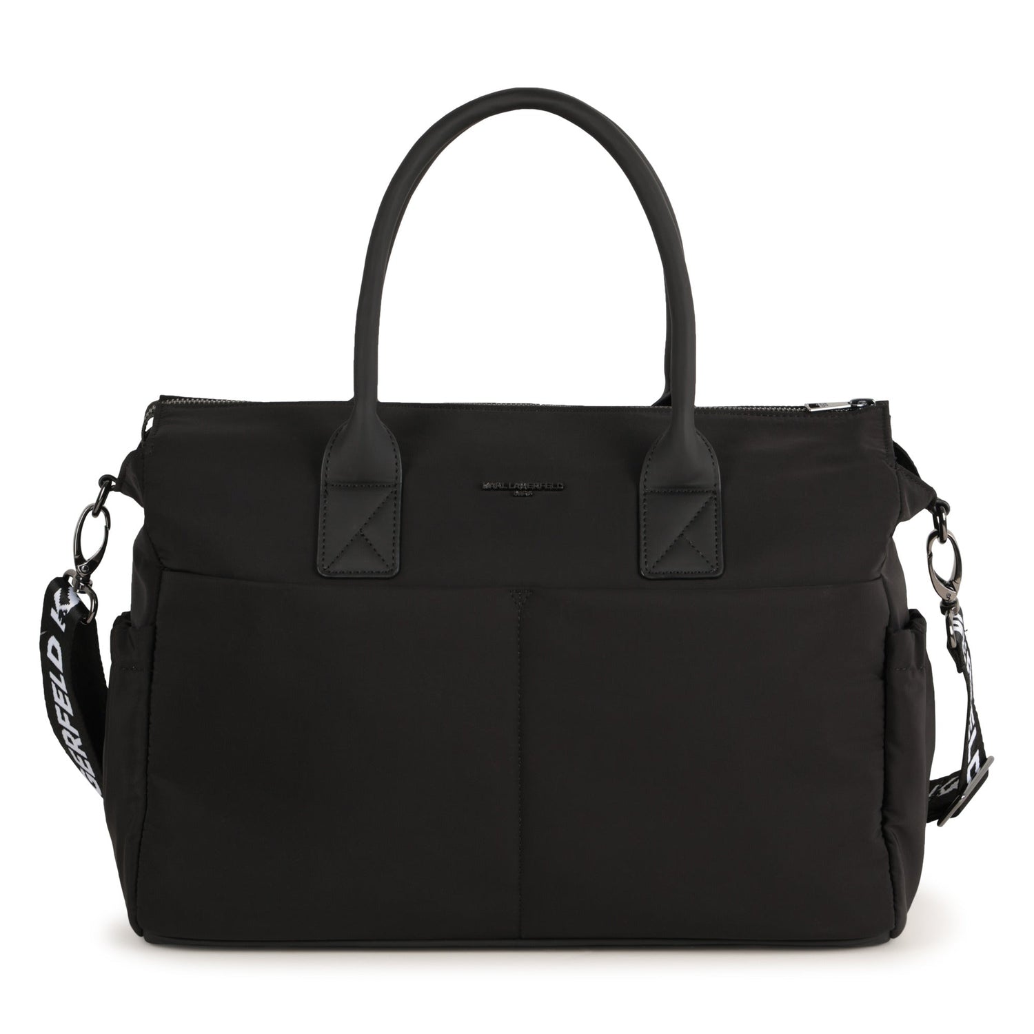 Black Changing Bag with Karl and Choupette Print Karl Lagerfeld Kids