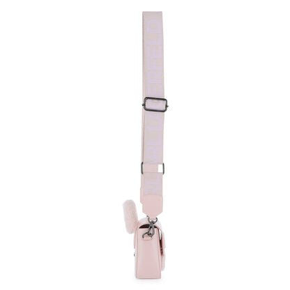 Mini Crossbody Bag with Faux Fur Detail, Light Pink Karl Lagerfeld Kids