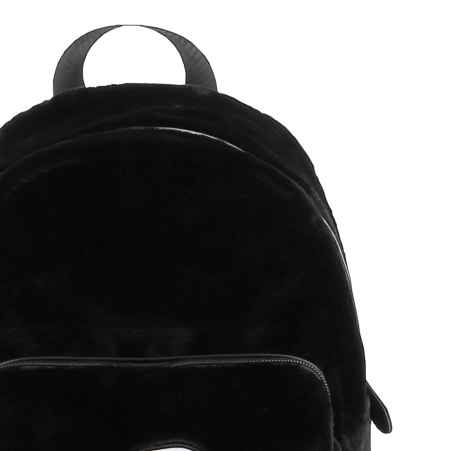 Black Faux Fur Backpack with Karl and Choupette Badge Karl Lagerfeld Kids