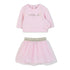 Sweatshirt & Skirt Set in Pale Pink Karl Lagerfeld Kids