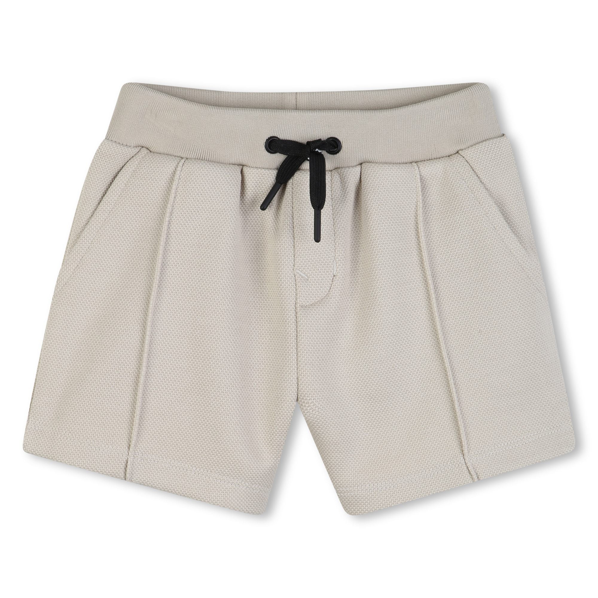 Polo Shirt &amp; Shorts Set in White and Black Karl Lagerfeld Kids
