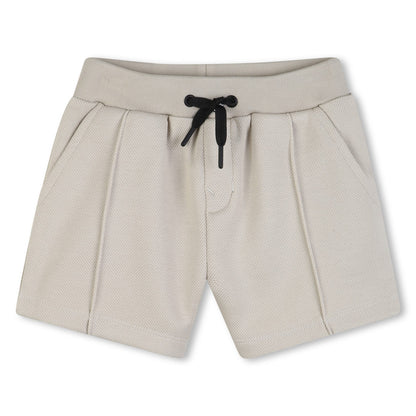 Polo Shirt &amp; Shorts Set in White and Black Karl Lagerfeld Kids