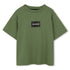 Heavy Cotton Jersey T Shirt With Raised Print, Khaki Green Karl Lagerfeld Kids