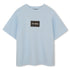 Heavy Cotton Jersey T Shirt With Raised Print, Light Blue Karl Lagerfeld Kids