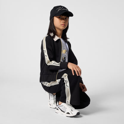 Jogging Pants in Black Double Jersey Karl Lagerfeld Kids