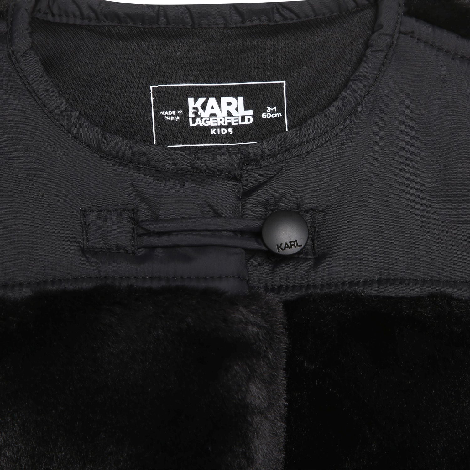 Toddler Faux Fur Vest Karl Lagerfeld Kids