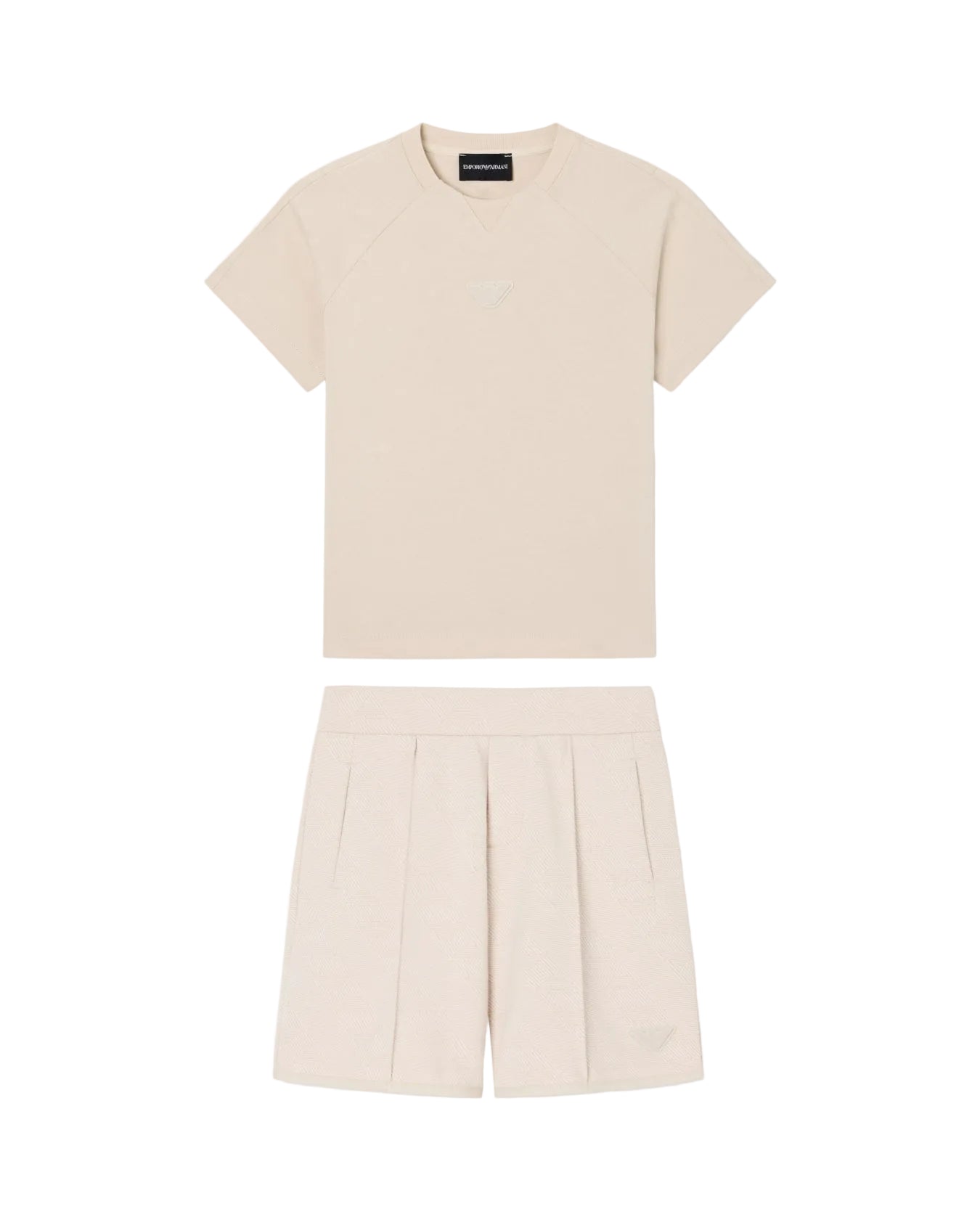 Jersey T-Shirt And Bermuda Shorts Set Emporio Armani