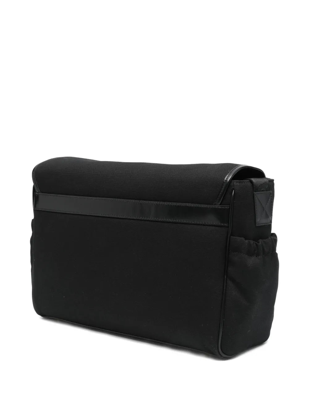 Cotton-Linen Canvas Changing Bag with Embroidered Logo Balmain