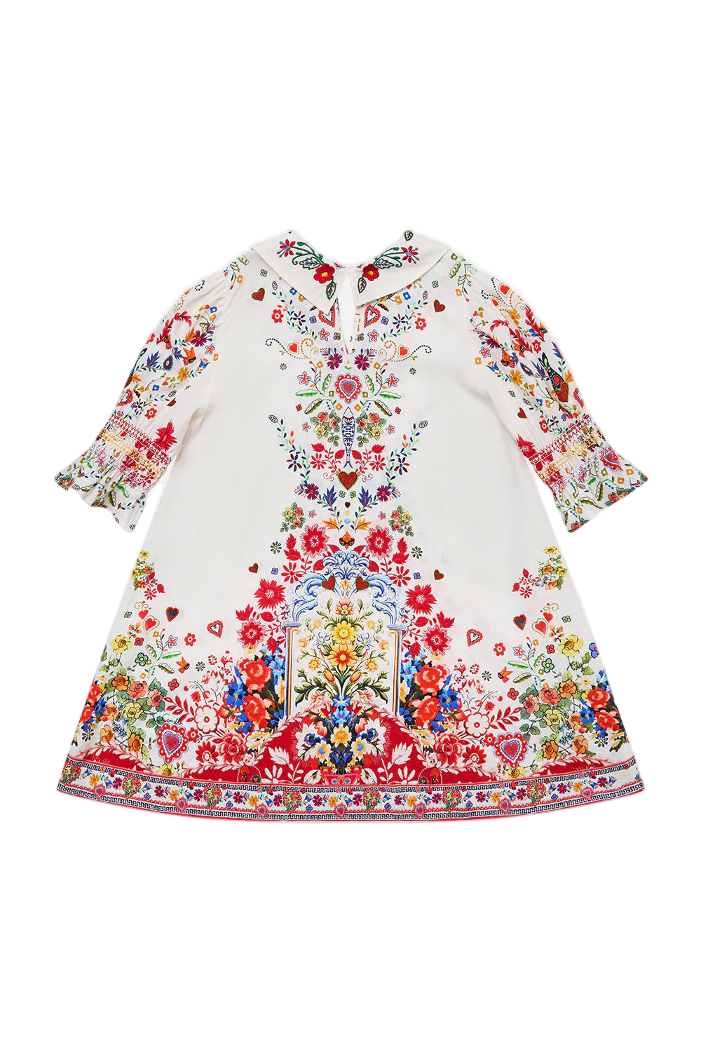 Kids Mini Puff Sleeve Collared Dress 12-14 Camilla