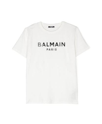 Metalic Effect  T-Shirt Balmain
