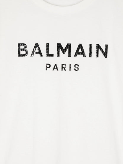 Metalic Effect  T-Shirt Balmain