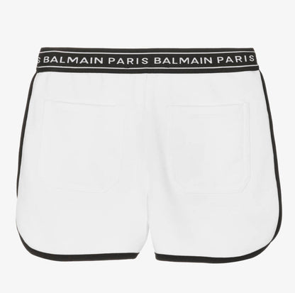 Cotton Logo Shorts Balmain