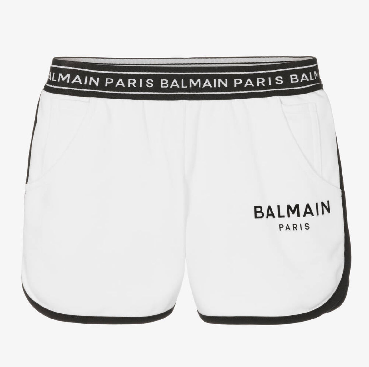 Cotton Logo Shorts Balmain