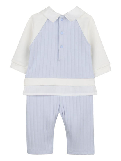 Jersey All-In-One with Poplin Collar and Givenchy Print in Pink And Blue Givenchy