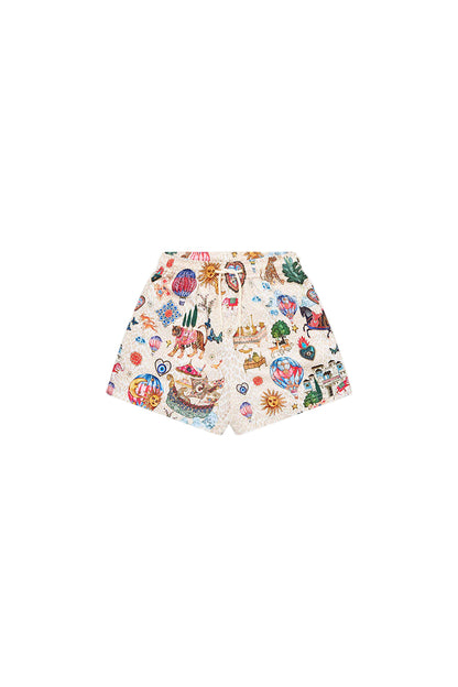 Kapadokya Kitsch Boys Mid Length Boardshort W Elastic Waist Camilla