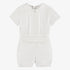 Woven Newborn Blouse and Shorts Set in Cream Paz Rodriguez