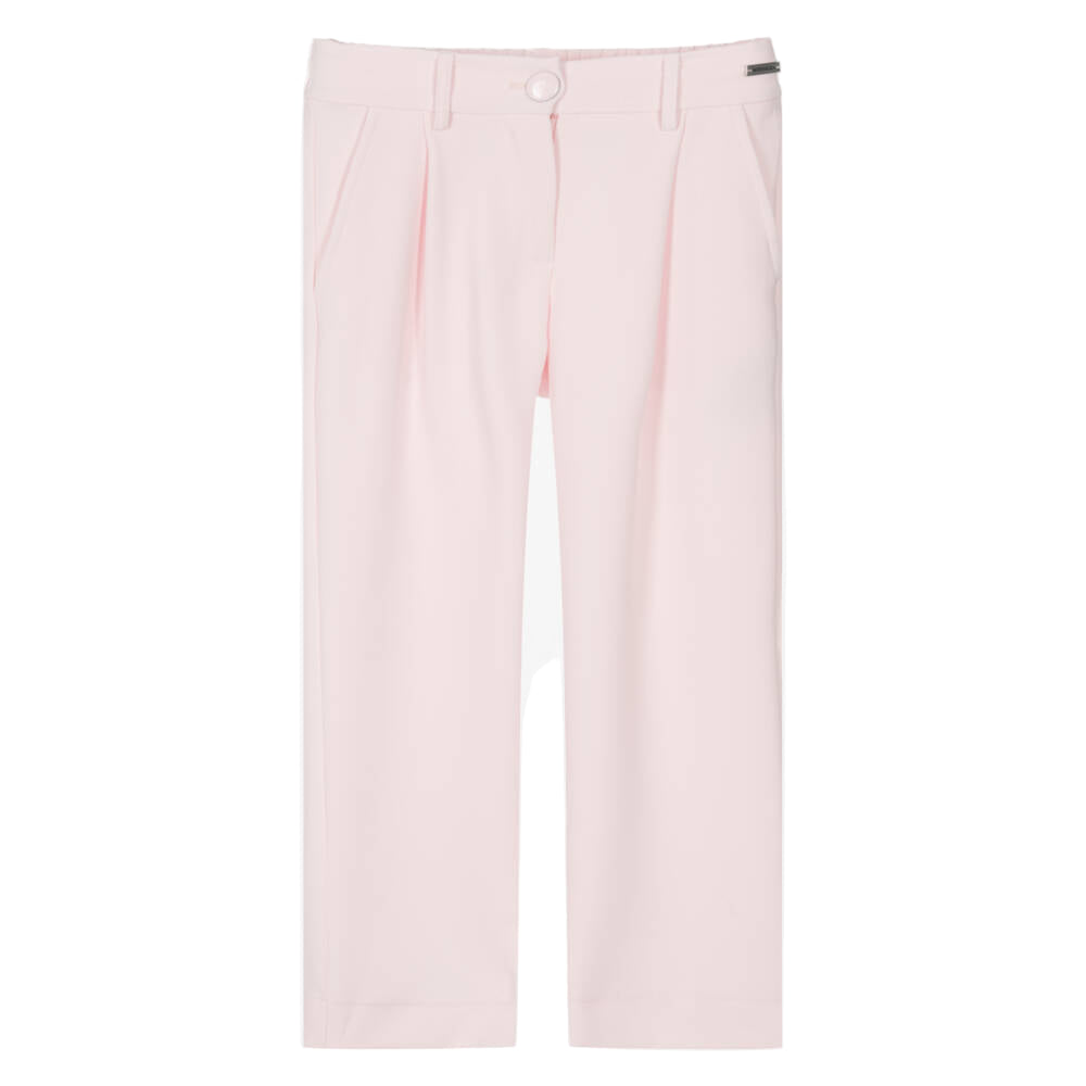 Pink Wide Leg Trousers Monnalisa
