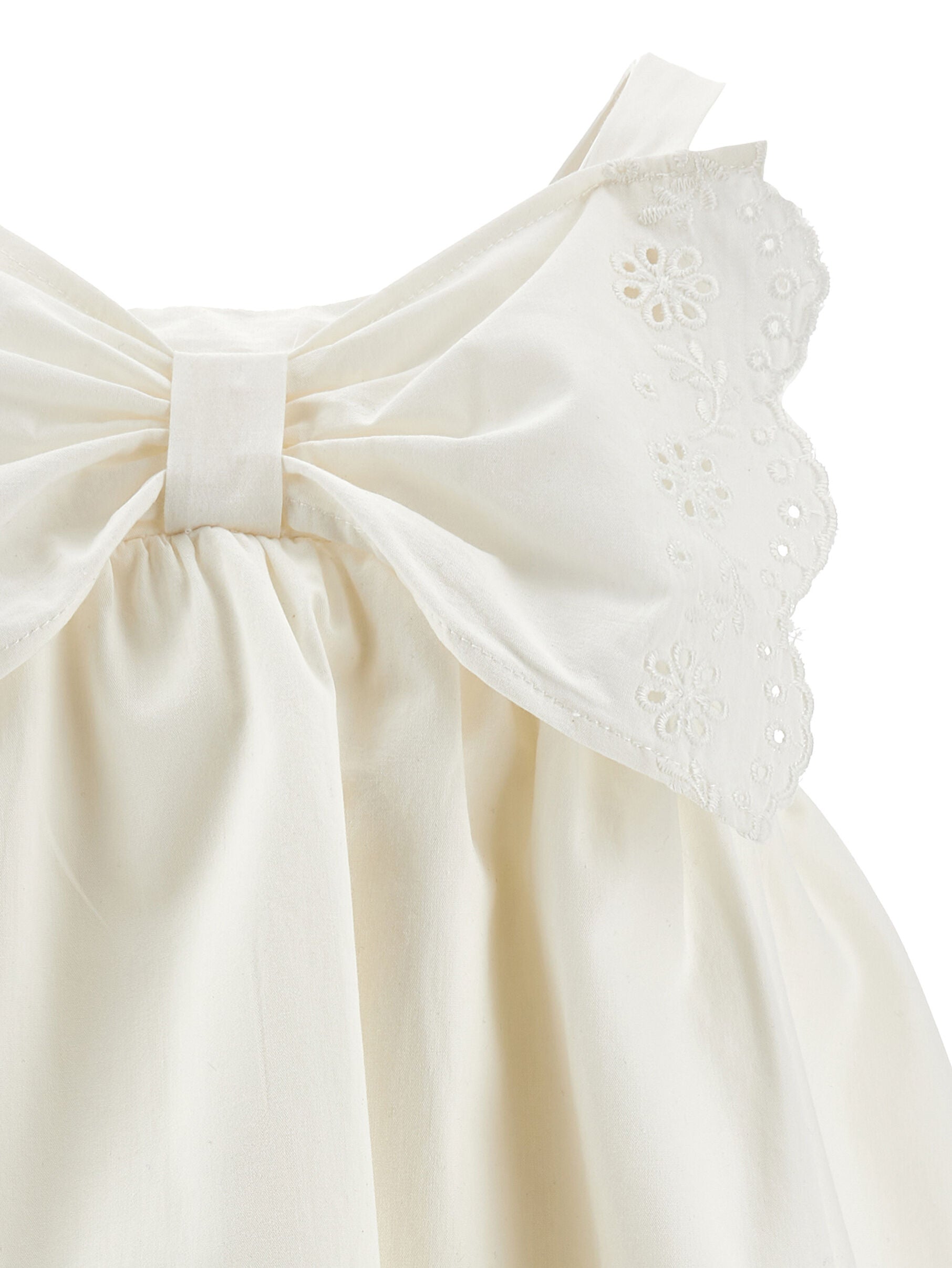 Popeline Sangallo Dress Monnalisa