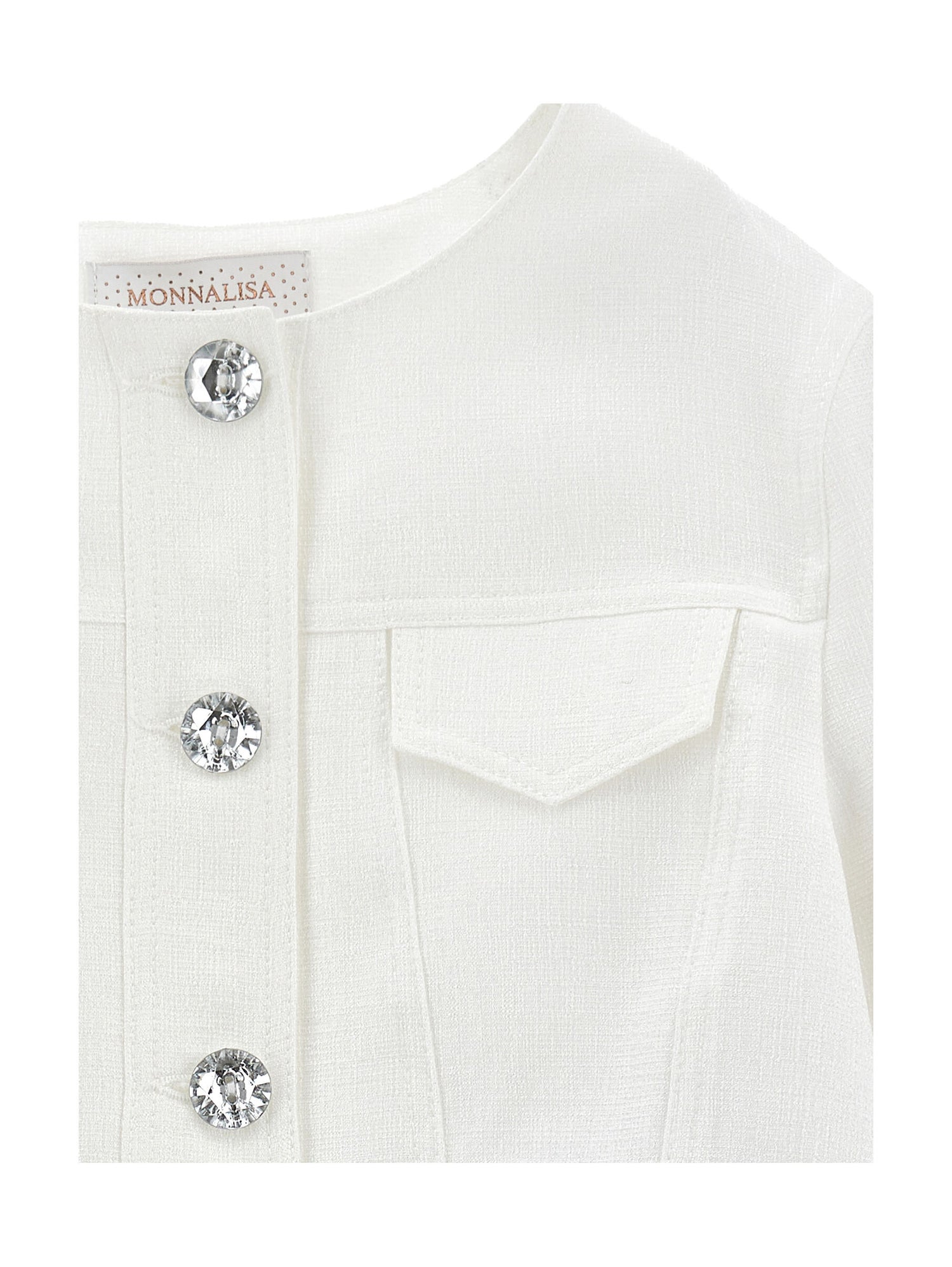 Jacket With Jewel Buttons Monnalisa