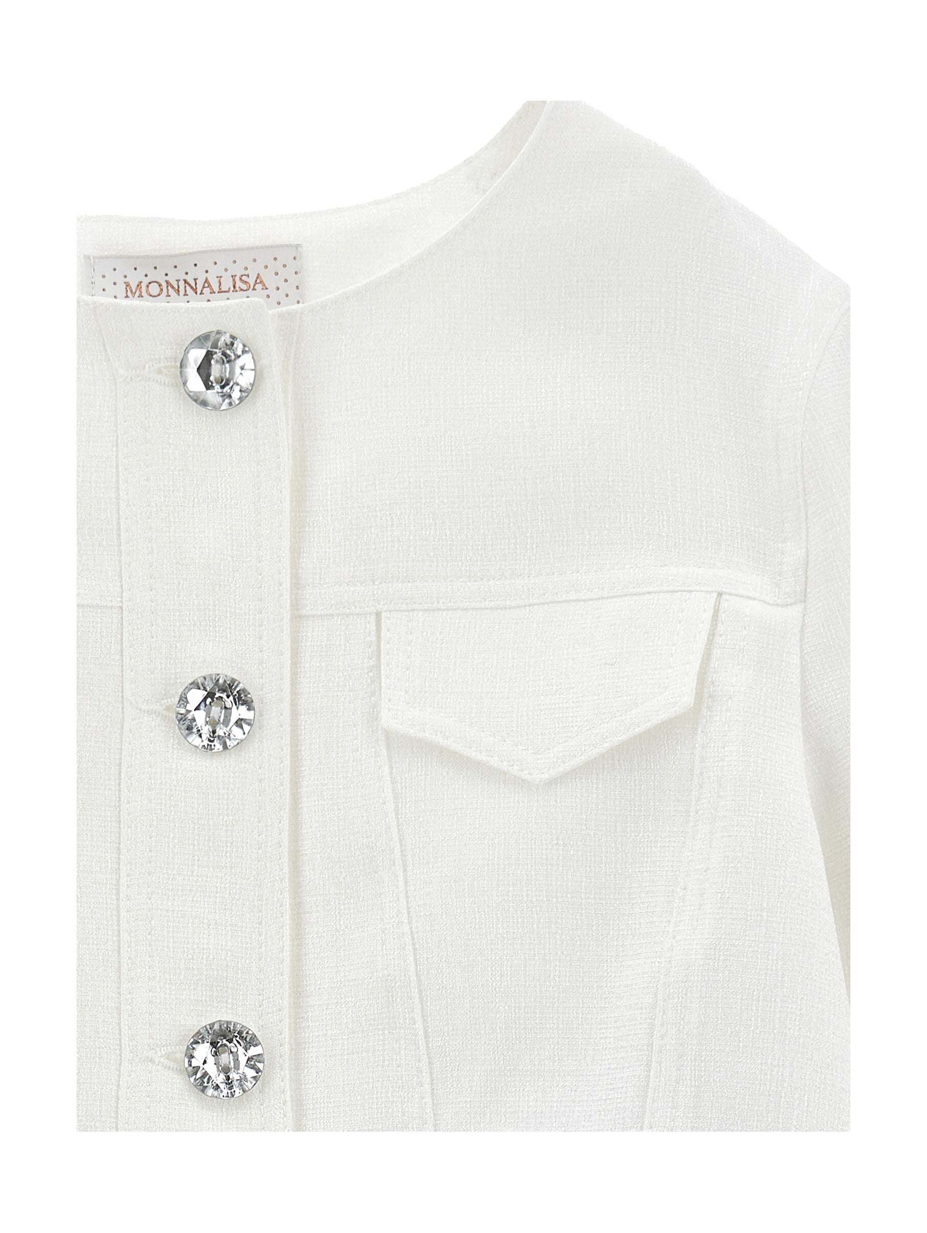 Jacket With Jewel Buttons Monnalisa