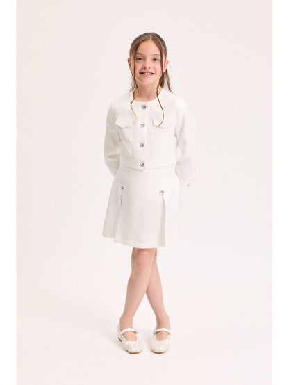 Jacket With Jewel Buttons Monnalisa
