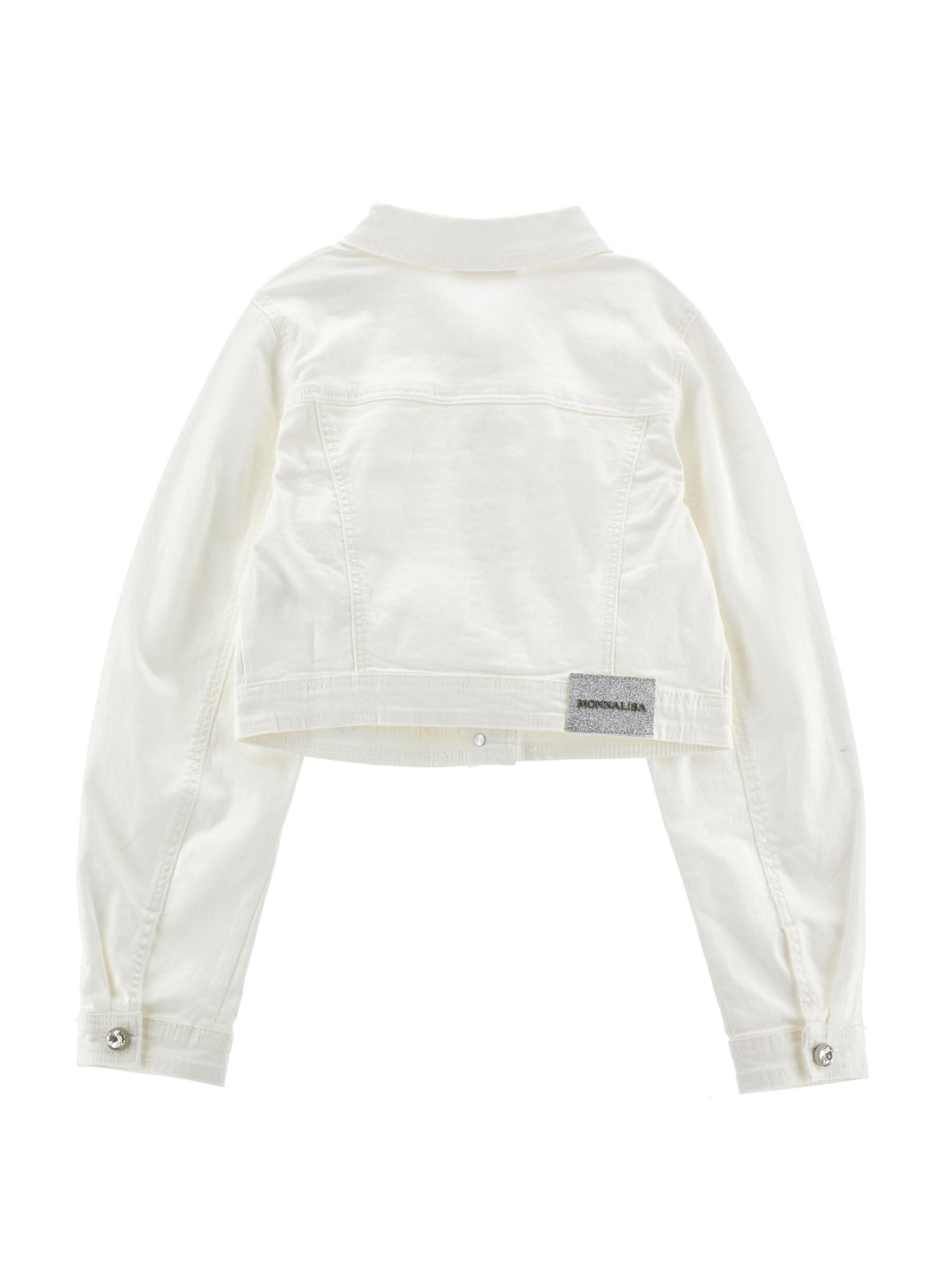 Jewel Button Denim Jacket Monnalisa