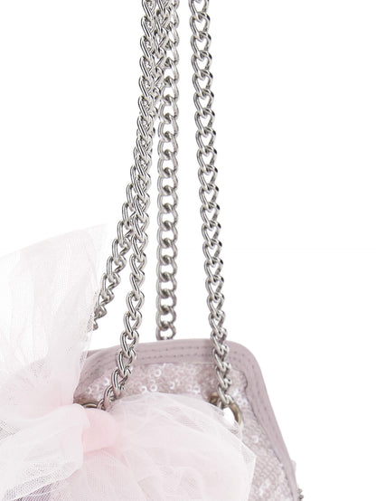 Chic Borsa Paillettes Maglia Monnalisa