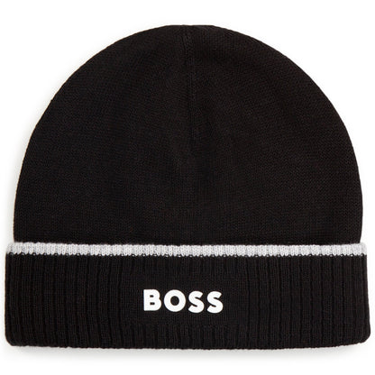 Striped Knit Hat Hugo Boss