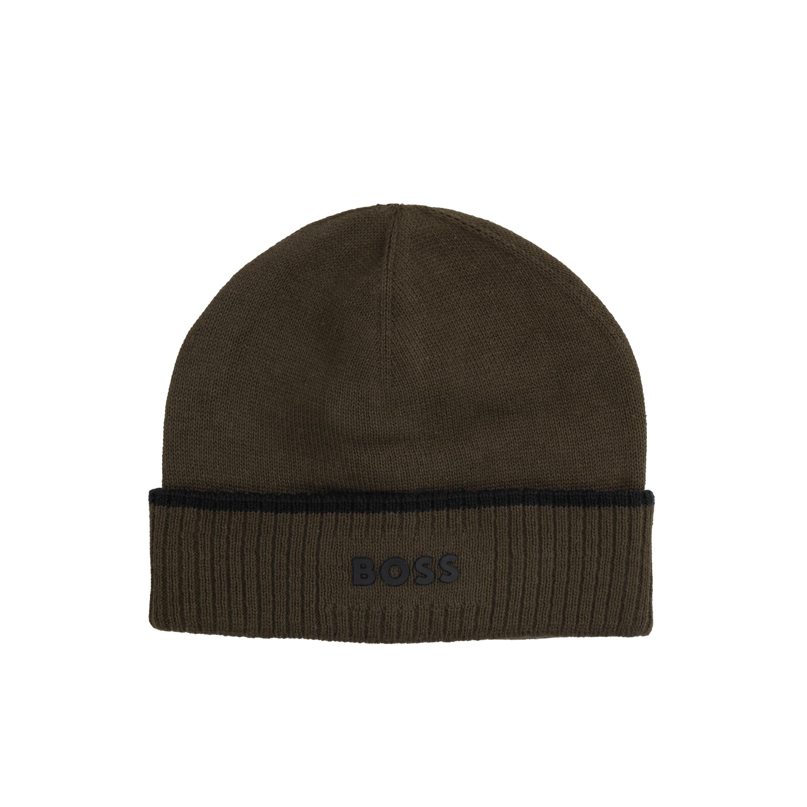 Striped Knit Hat Hugo Boss