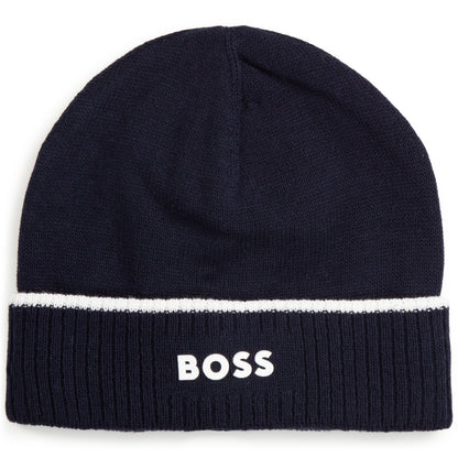 Striped Knit Hat Hugo Boss