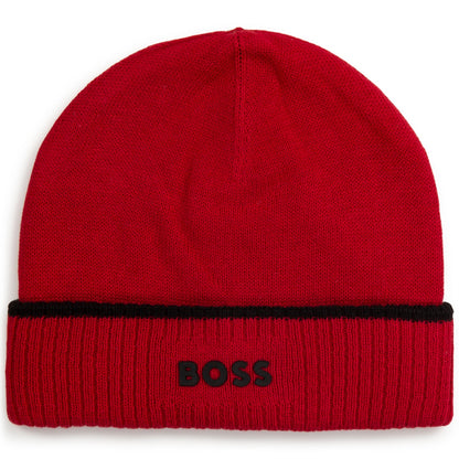 Striped Knit Hat Hugo Boss