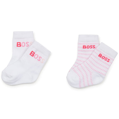 Stripe Logo Socks Pack Hugo Boss