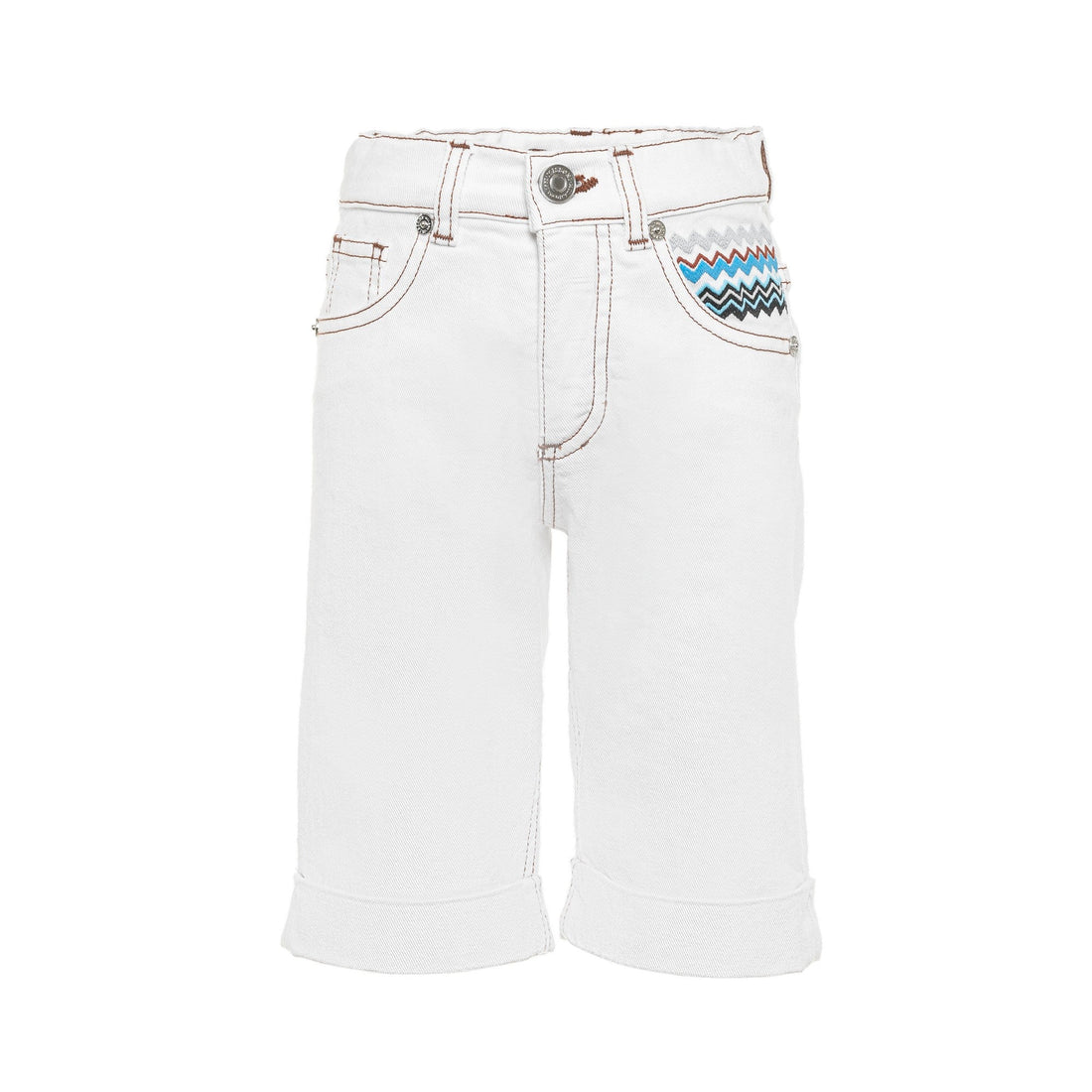 White Denim  Shorts Missoni