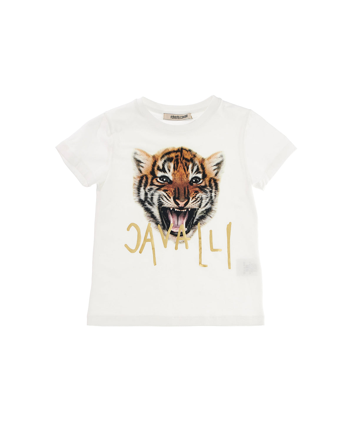 Tiger T-Shirt Roberto Cavalli Junior
