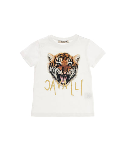Tiger T-Shirt Roberto Cavalli Junior